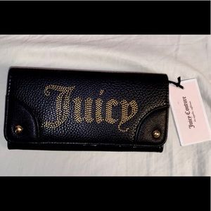 NWT Juicy Couture Black Women's Wallet Clutch